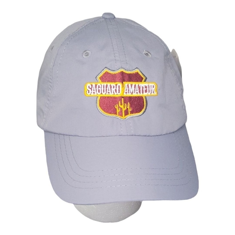Saguaro Amateur Golf Hat Ouray Gray Adjustable Strap Dad Cap Sportswear Shield